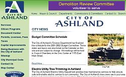 City of Ashland Website